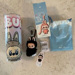 Labubu “R” Pin for Love with Stainless Labubu Printed Cup